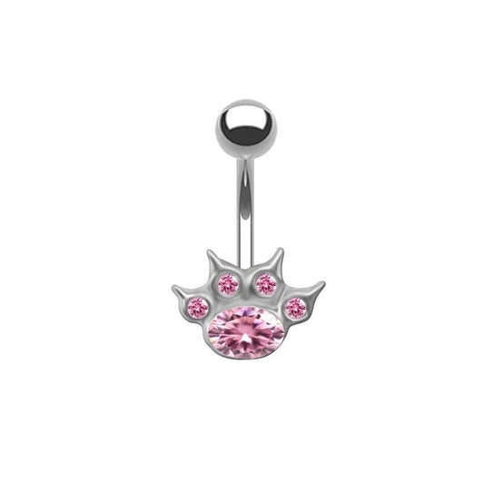 Cat Paw Belly Ring